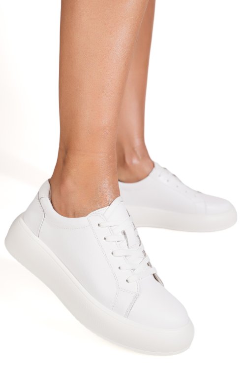 Pantofi sport albi piele naturala tsp2006