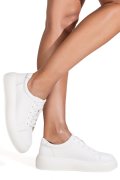 PANTOFI SPORT ALBI PIELE NATURALA TSP2006