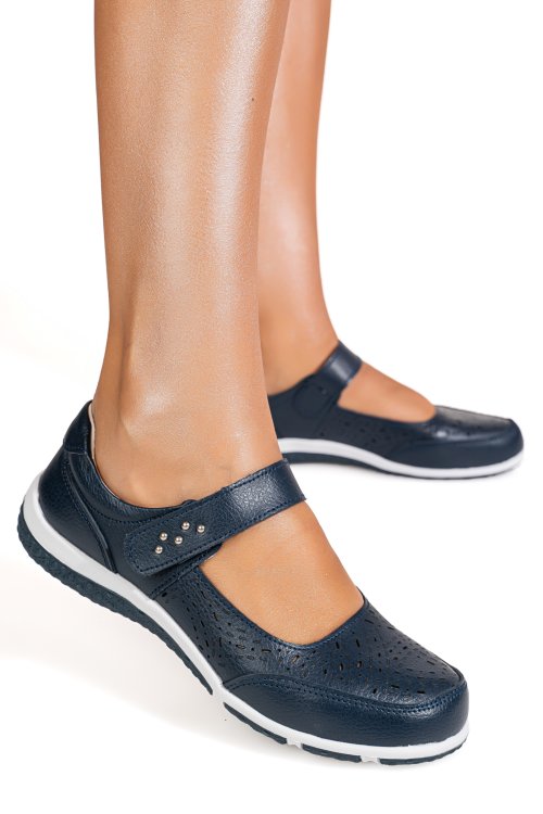 Espadrile bleumarin piele naturala fsp20006