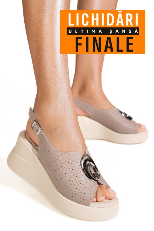 Sandale roz piele naturala tpc2003