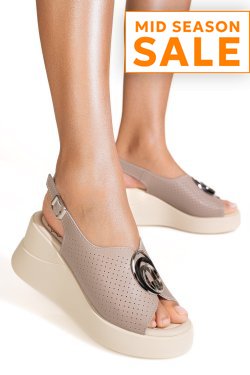 SANDALE ROZ PIELE NATURALA TPC2003