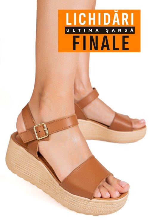 Sandale maro inchis piele naturala 1s772544058