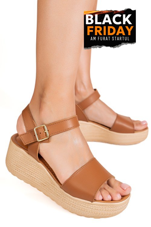 Sandale maro inchis piele naturala 1s772544058
