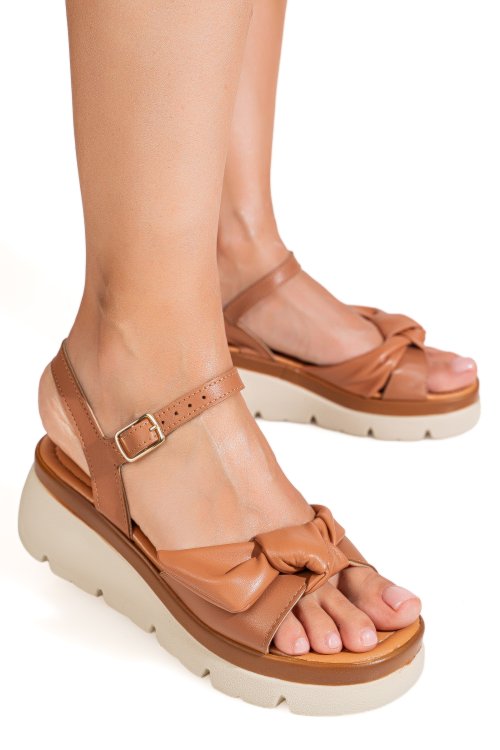Sandale maro piele naturala 1s778234
