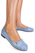 BALERINI BLEU PIELE NATURALA 3S7703