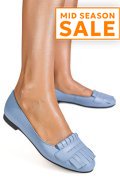 BALERINI BLEU PIELE NATURALA 3S7703