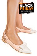 BALERINI ALB ROZ PIELE NATURALA 3S7730B