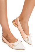 BALERINI ALB ROZ PIELE NATURALA 3S7730B