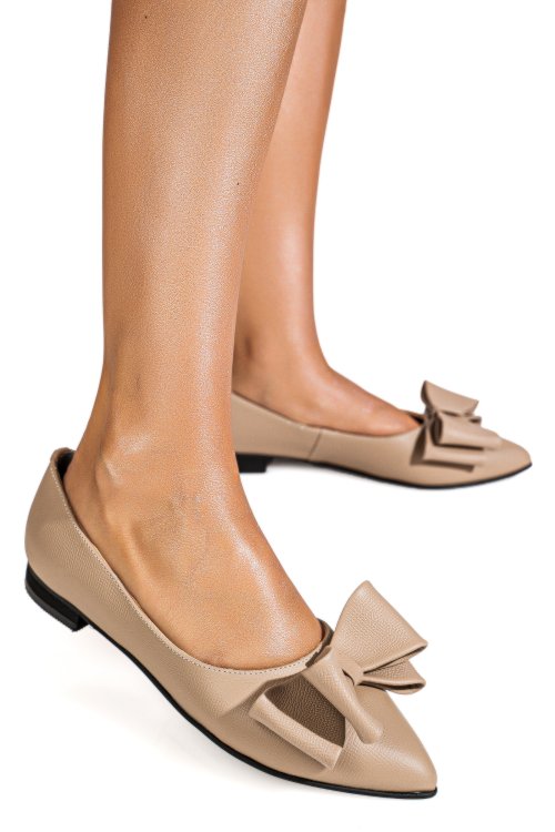 Balerini bej piele naturala 3s7728