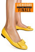 BALERINI GALBENI PIELE NATURALA 3S7701