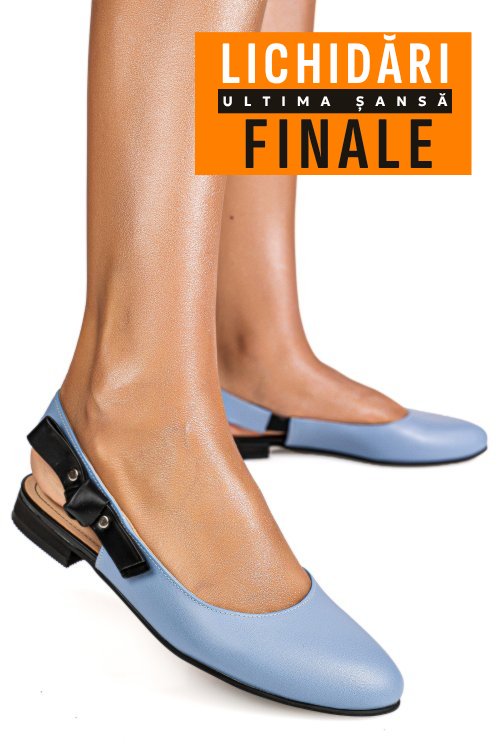 Balerini albastre piele naturala 6s7700