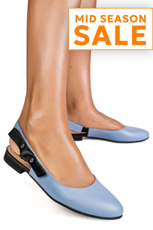 Balerini albastre piele naturala 6s7700