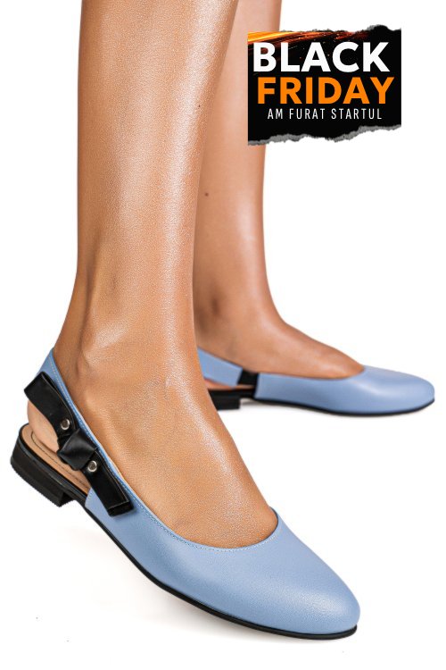 Balerini albastre piele naturala 6s7700