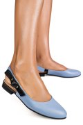 SANDALE ALBASTRE PIELE NATURALA 6S7700