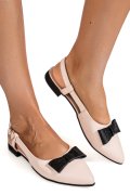 BALERINI ROZ NEGRU PIELE NATURALA 3S7726
