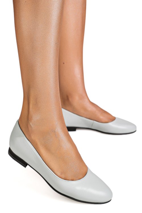 Balerini bleu piele naturala 4s7755