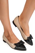 BALERINI BEJ NEGRU PIELE NATURALA 3S7740B