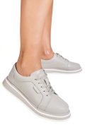 PANTOFI SPORT GRI PIELE NATURALA TPC6099