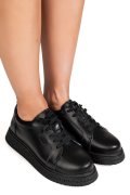 PANTOFI SPORT NEGRI PIELE NATURALA TPC6099