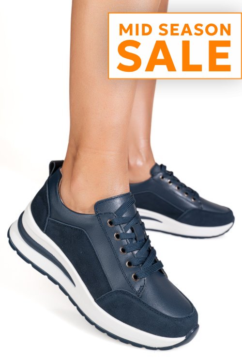 Pantofi sport bleumarin piele naturala tpc5100