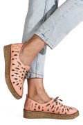 PANTOFI ROZ PIELE NATURALA 2PC000