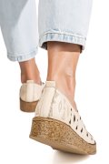 PANTOFI BEJ PIELE NATURALA 2PC000