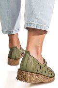PANTOFI VERZI PIELE NATURALA 2PC000