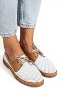 MOCASINI ALBI PIELE NATURALA 2PC301