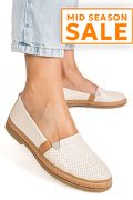 MOCASINI BEJ PIELE NATURALA 2PC302