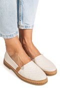 MOCASINI BEJ PIELE NATURALA 2PC302