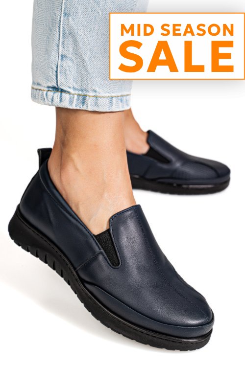 Mocasini bleumarin piele naturala 7pc505