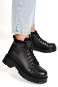 GHETE NEGRE PIELE NATURALA 2PC2010