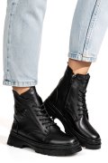 GHETE NEGRE PIELE NATURALA 8PC003