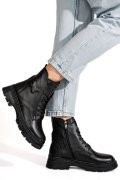 GHETE NEGRE PIELE NATURALA 8PC003