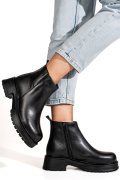 GHETE NEGRE PIELE NATURALA 2PC2012