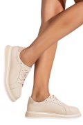 PANTOFI SPORT BEJ PIELE NATURALA GPC033