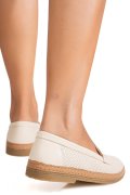 MOCASINI BEJ PIELE NATURALA 2PC305
