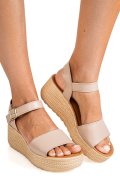 SANDALE NUDE PIELE NATURALA 1S772548039