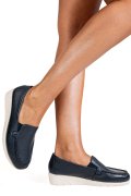 MOCASINI ALBASTRI PIELE NATURALA WS77A00BX