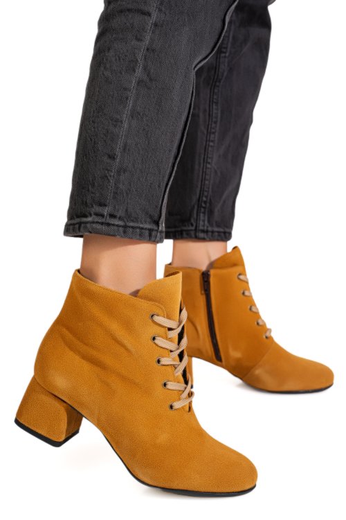 Botine maro piele naturala 7s7780