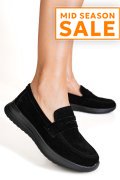 MOCASINI NEGRI PIELE NATURALA INTOARSA TPC2810