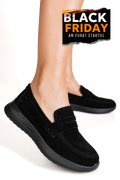 MOCASINI NEGRI PIELE NATURALA INTOARSA TPC2810