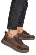 PANTOFI SPORT COFFEE PIELE NATURALA TPC2651
