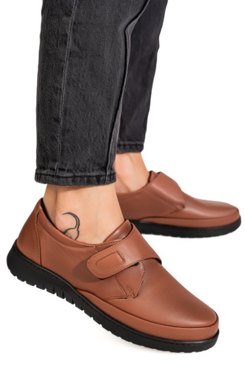 Mocasini maro piele naturala 7pc505