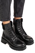 GHETE NEGRE PIELE NATURALA 2PC2013