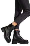 GHETE NEGRE PIELE NATURALA 2PC2013