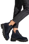 GHETE ALBASTRE PIELE NATURALA INTOARSA 1PC989