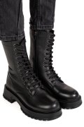 GHETE NEGRE PIELE NATURALA 2PC2017