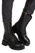 GHETE NEGRE PIELE NATURALA 2PC2017
