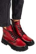 GHETE ROSII PIELE NATURALA 8PC003